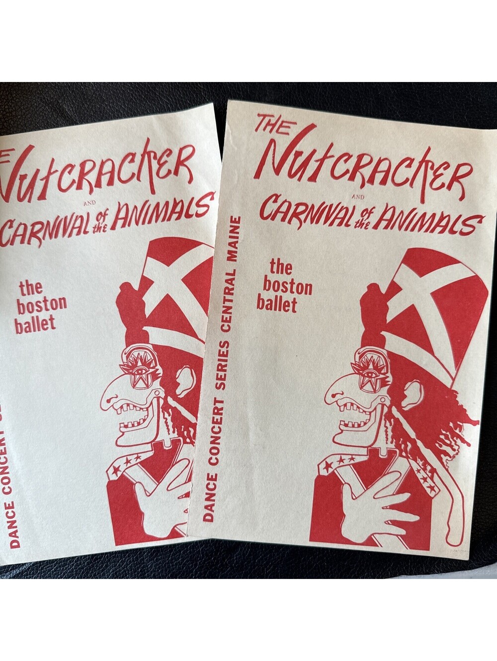 Vintage The Nutcracker The Boston Ballet 1970 Programs. RARE HTF